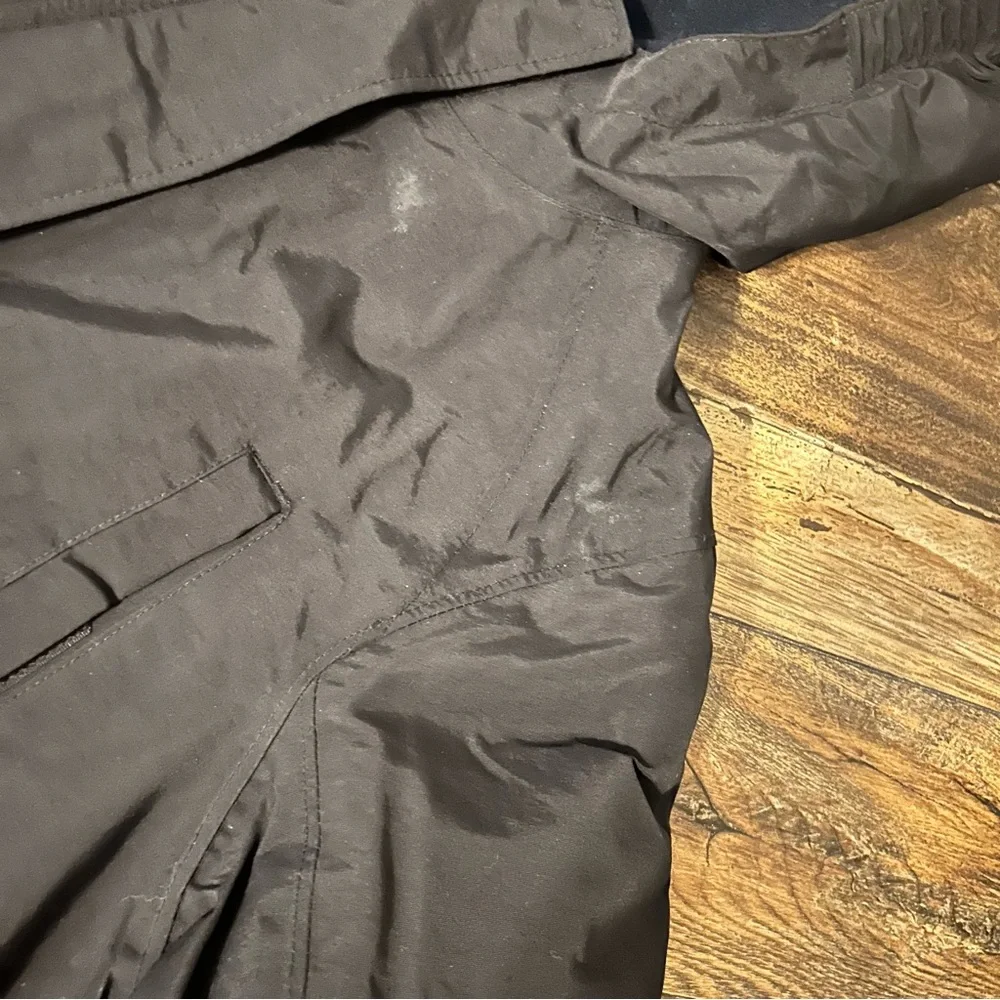 LANDS END NAVY‎ MEDIUM 10-12 ALL WEATHER COAT JACKET GROW-A-LONGS